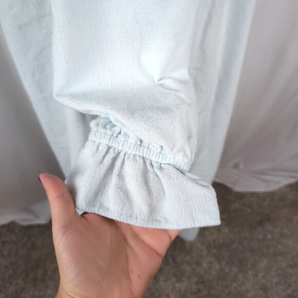 Vintage Victoria's Secret Nightgown X Large Blue Prairie Long Cottagecore - Picture 5 of 11